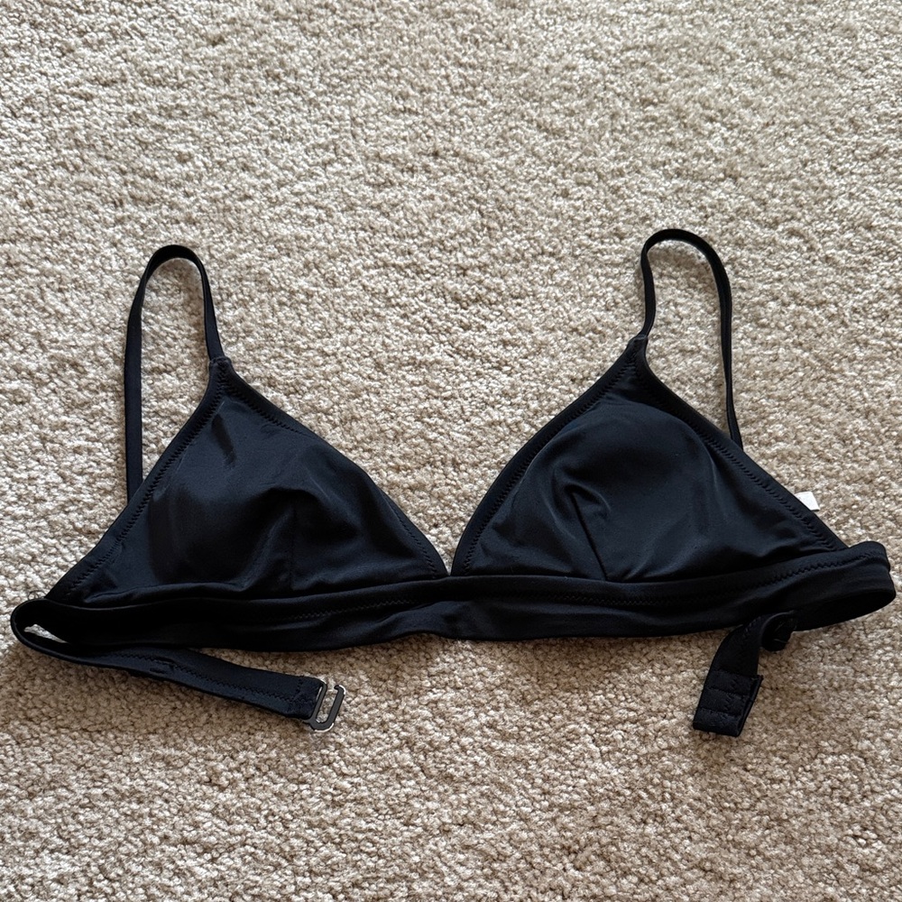 Black JCrew Triangle Bikini Top